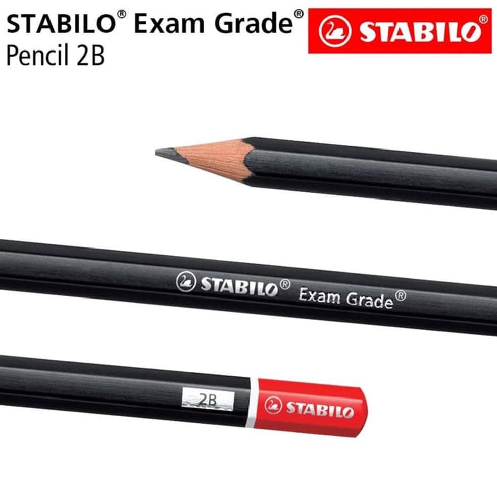 

RB STABILO Exam Grade - Pensil 2B - 12pcs / Pencil Kayu Hitam Ujian Sekolah Komputer UNBK