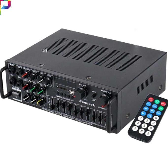 Karaoke Ampli Bluetooth Eq Audio Amplifier Karaoke Sunbuck 2000 Watt New Stok