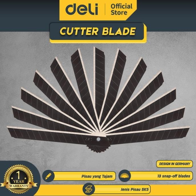 

ready deli cutter blade / isi ulang cutter sk5 isi 10 pcs perkakas 78002 {terbaru/terlaris/tergcor/kekinian}