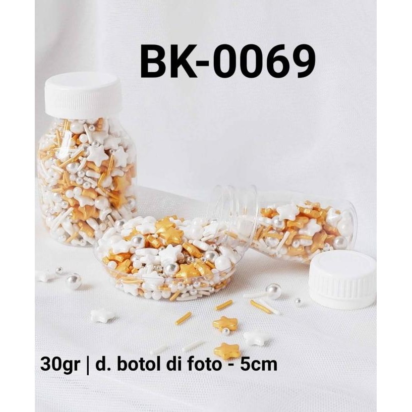 

favorit] BK-0069 Sprinkles sprinkle sprinkel 30 gram mutiara bintang emas