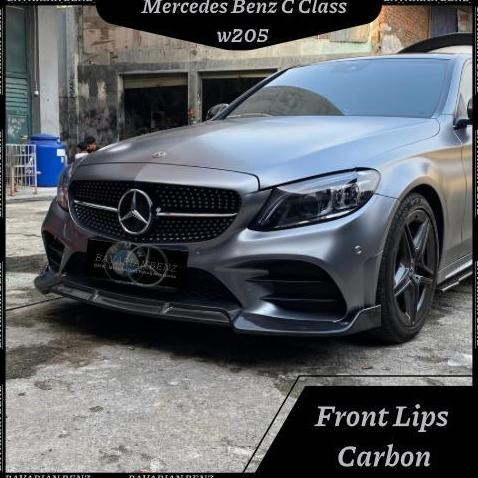 N Front Lips Carbon Meredes Benz W205 C200 C250 C300 Facelift Amg Sport
