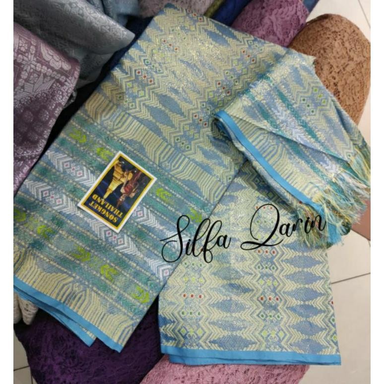 SY BAHAN KAIN SONGKET SELENDANG THAILAND _ KAIN SONGKET THAILAND