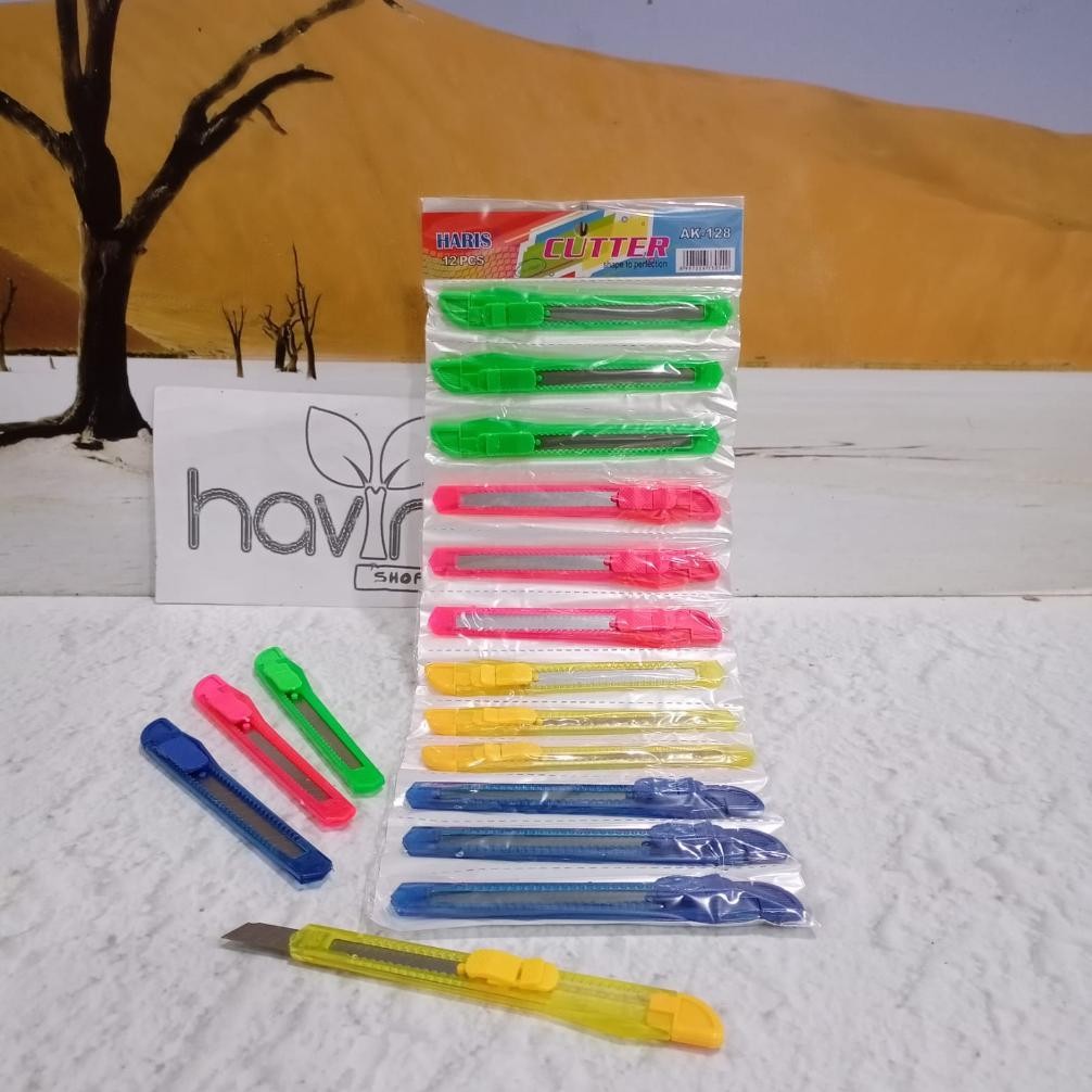 

''Terlaris" (12Pc) Cutter Renceng Kecil Lembaran/Kater Murah