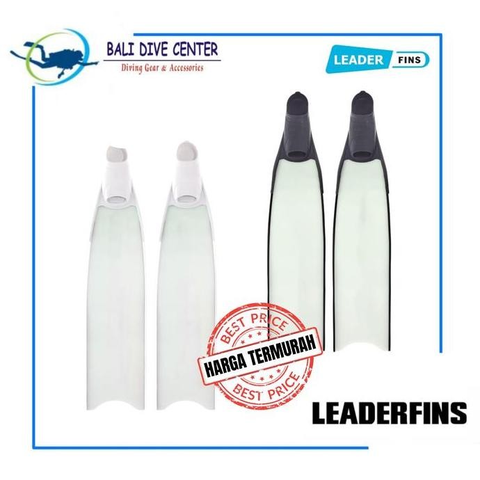 Leaderfins Forza Long Fins Freediving Epoxy Ice Fiberglass