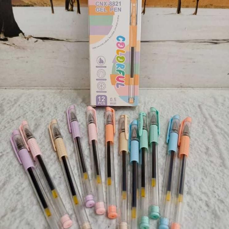 

''Terlaris" (12Pc) Pulpen Carinex Cnx-8821 Colorful Murah