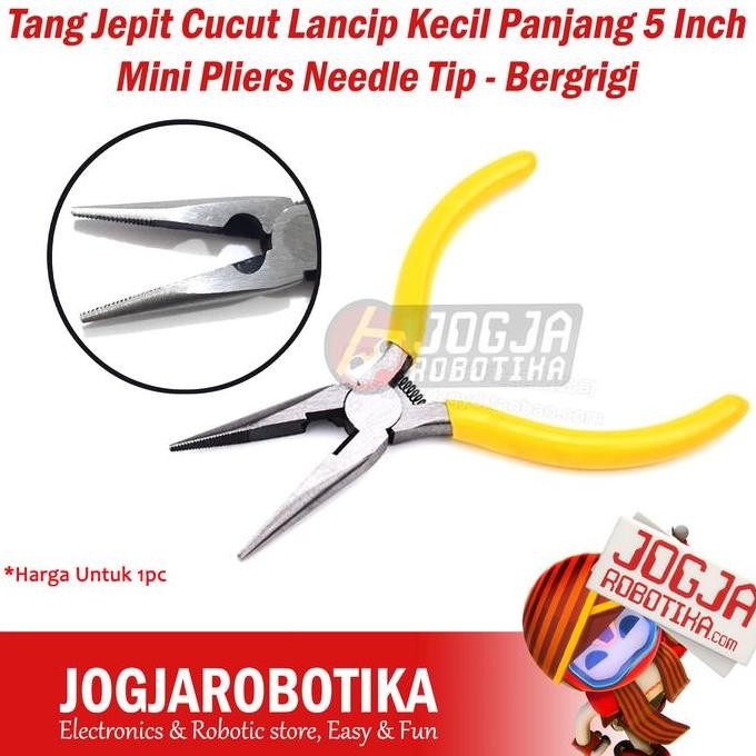<<<<<] Tang Jepit Cucut Lancip Kecil Panjang 5 Inch Mini Pliers Needle Tip