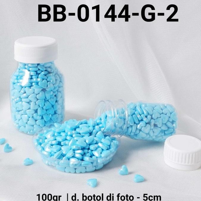 

Buruan beli] BB-0144-G-2 Sprinkles sprinkle sprinkel 100gr 100 gram hati biru muda