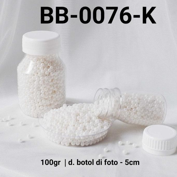 

] BB-0076-K Sprinkles sprinkle sprinkel 100gr 100 gram mutiara putih