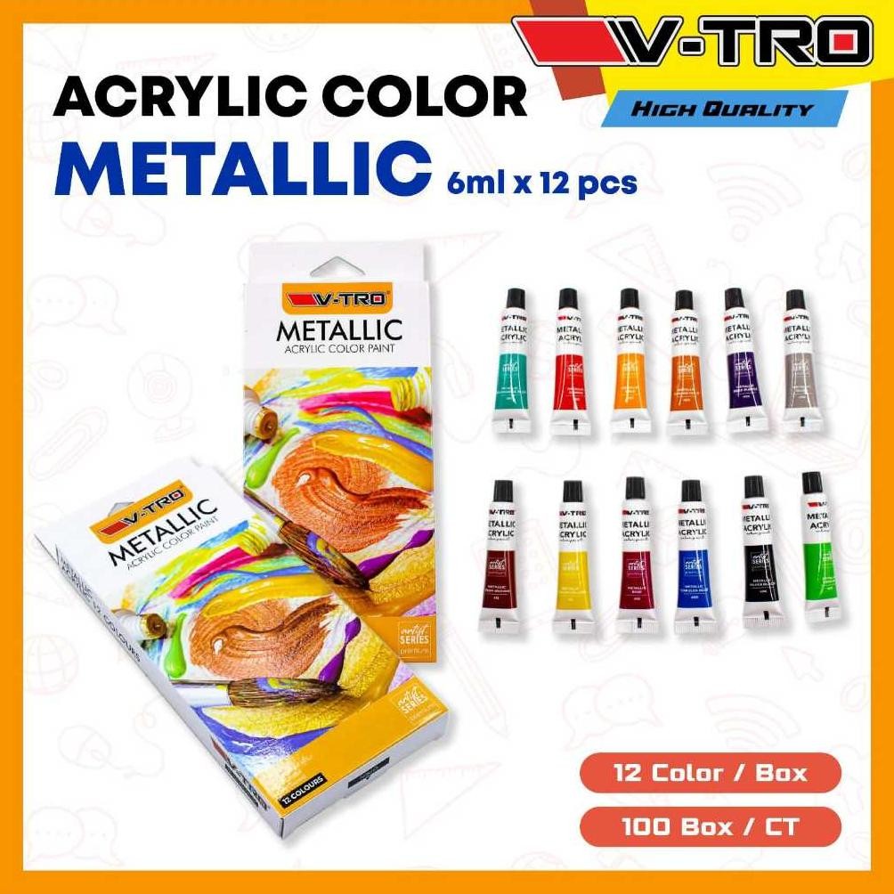

''Terlaris" Cat Akrilik Acrylic Color -12 Warna Colors Murah