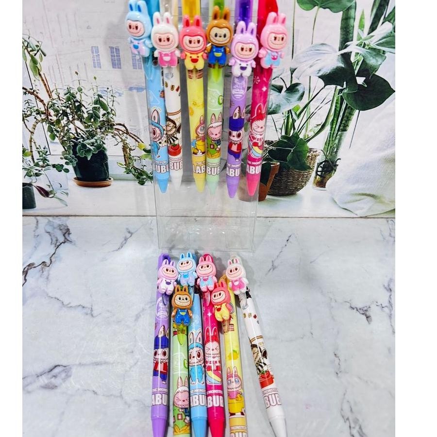 

''Terlaris" (12Pc) Pen Bisa Hapus/Pen Gel Hapus/Erasable Pen/Pen Hapus Lucu Fancy Labubu Murah