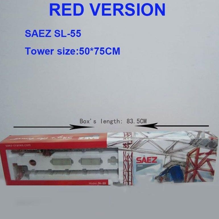 Diecast Miniatur Alat Berat Tower Crane Saez SL55 DieCast Crane Kontruksi Metal