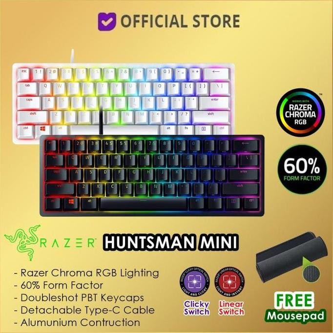 Produk Baru Razer Huntsman Mini Optical Gaming Keyboard Keycaps Computer keyboard  razer
