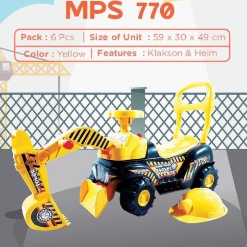 SG TOYS MPS 770 MAINAN TRUK TRUCK ESKAVATOR MOBIL TUNGGANGAN ESKAVATOR