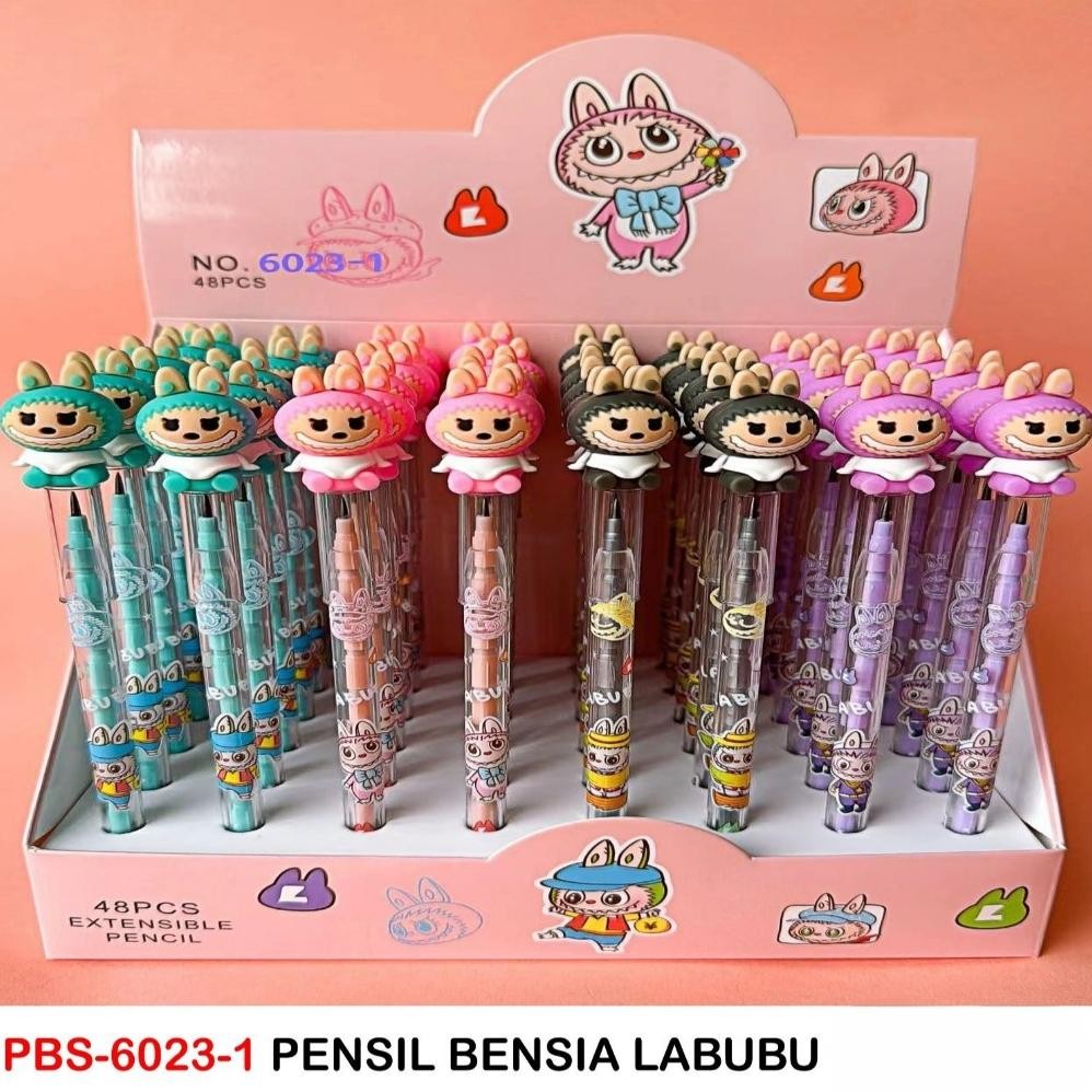 

''Terlaris" (48Pc/6Pc) Pensil Lantu Susun/Pensil Susun Karakter/Pensil Cabut/Lantu 1 Box Besar Murah