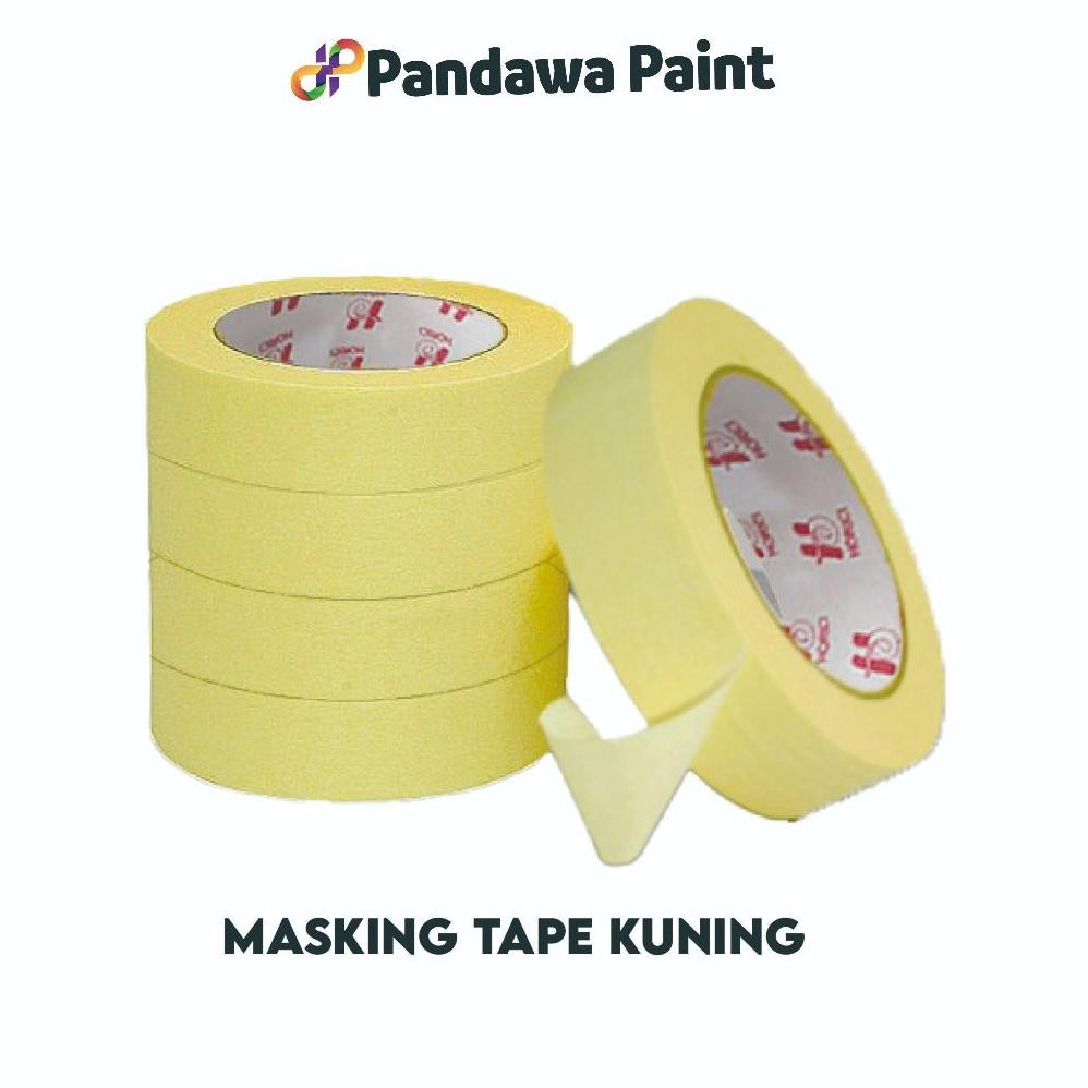 

Rf-45 Iqr-914 Horici 24Mm*25Y Isolasi Kertas / Masking Tape Perekat Kualitas Bagus Lebih Tebal Warna Premium