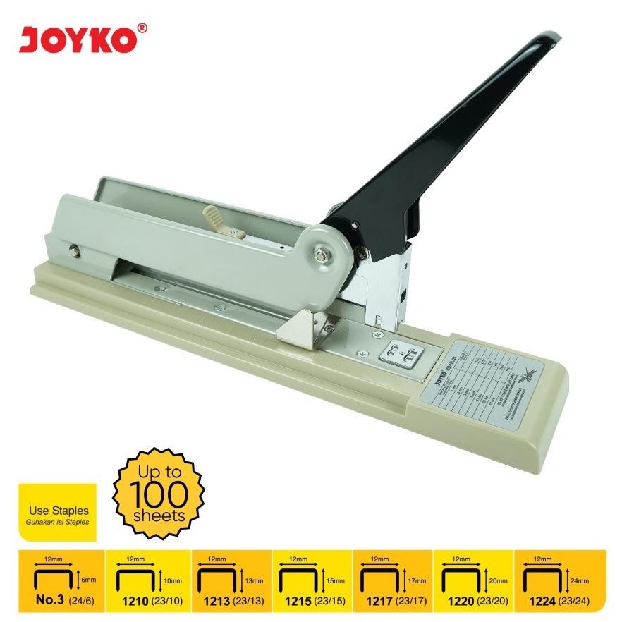 

Tgc-1924 Ed-76 Stapler Joyko Hd-12L/24 Havy Duty - ( Hekter Jilid Buku Stepler ) Staples Besar Hd-12L /24 Berkualitas