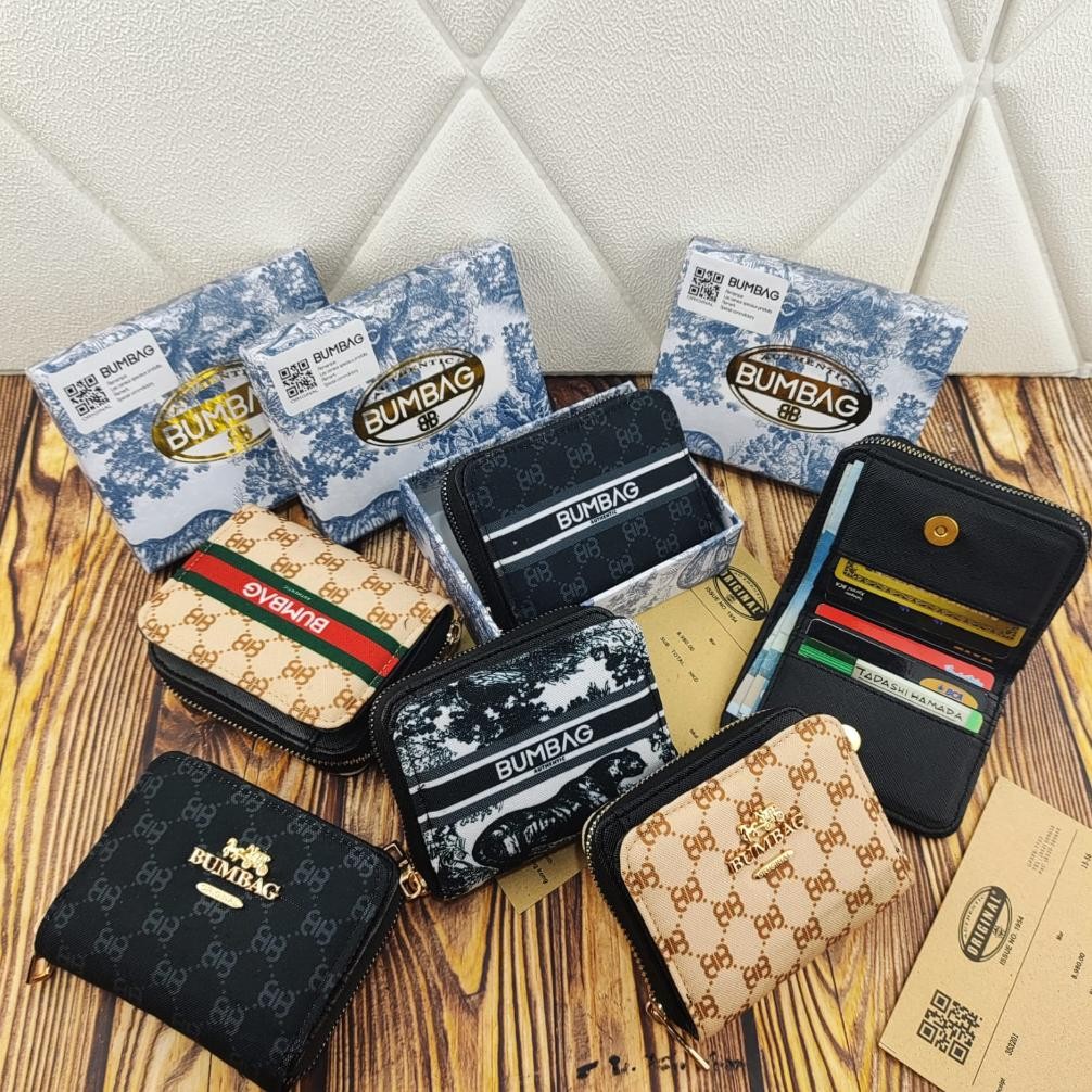 BEST SELLER BAMBEG - DOMPET WANITA SILA + BOX LIPAT SUPER TUMPUK PENDEK L1 - DOMPET KANCING IMPORT 1