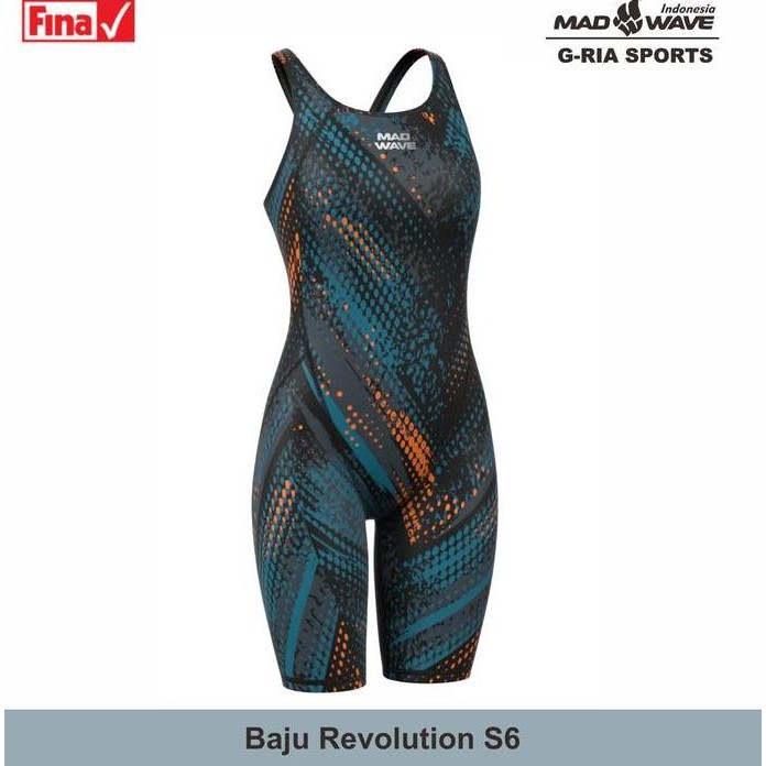 Original Mad Wave Revolution S6 Racing Swimsuit ( Baju Kompetisi Renang )
