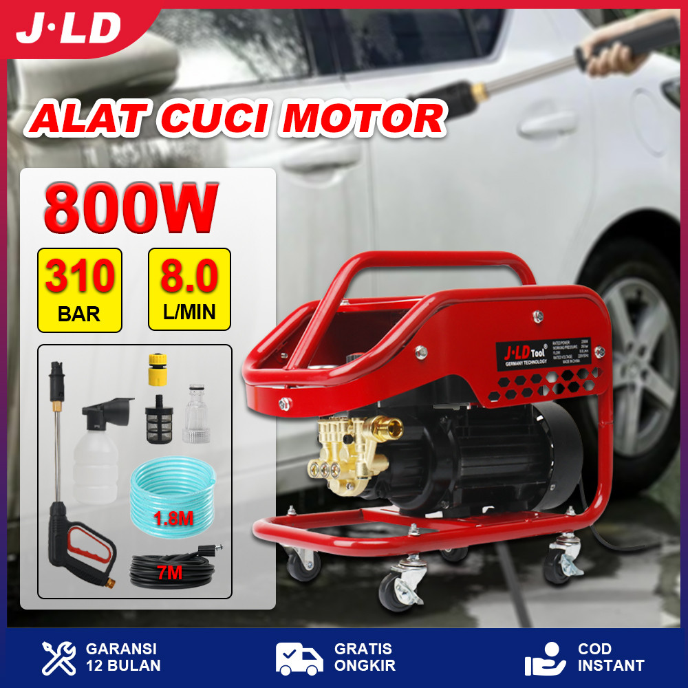 JLD Mesin cuci mobil Jet Cleaner High Pressure Washer Alat steam cuci motor & mobil Cuci AC Mobil, S