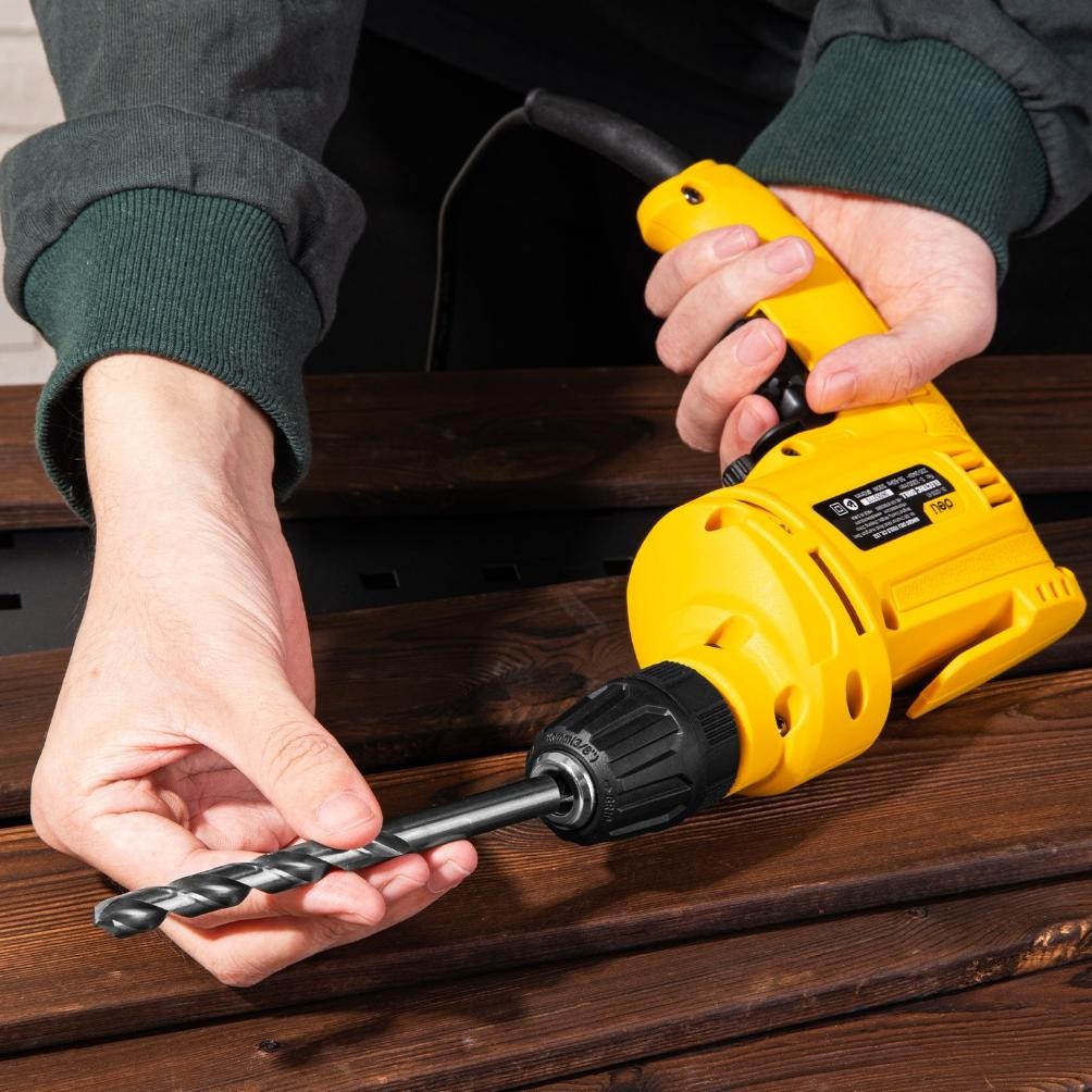 ready deli bor elektrik low watt / low watt electric drill 370w 10mm edl-dz10-3e {terbaru/terlaris/t