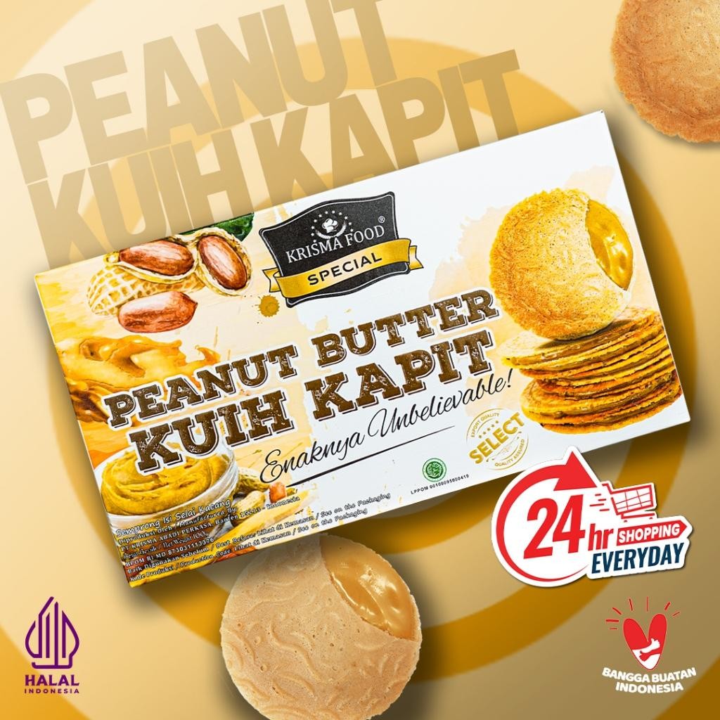

NEW PRODUCT PEANUT BUTTER KUIH KAPIT - GANDA | KRISMA FOOD NATURES TOUCH.