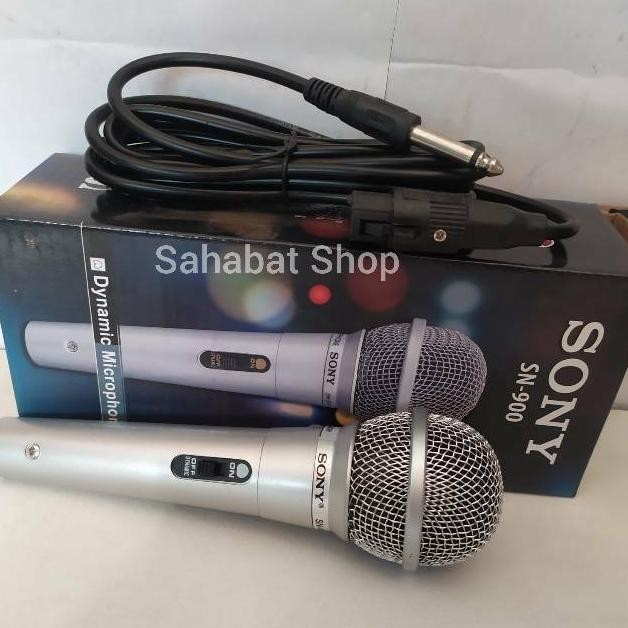 MIC MICROPHONE KARAOKE SONY AIWA LENGKAP SAMA KABEL 1SET