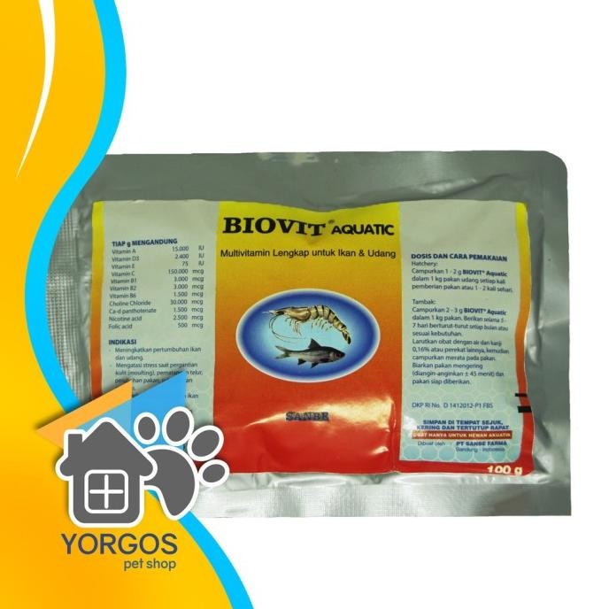 Terlaris Multivitamin Benih Dan Induk Ikan Vitamin E Dosis Tinggi Biovit 100