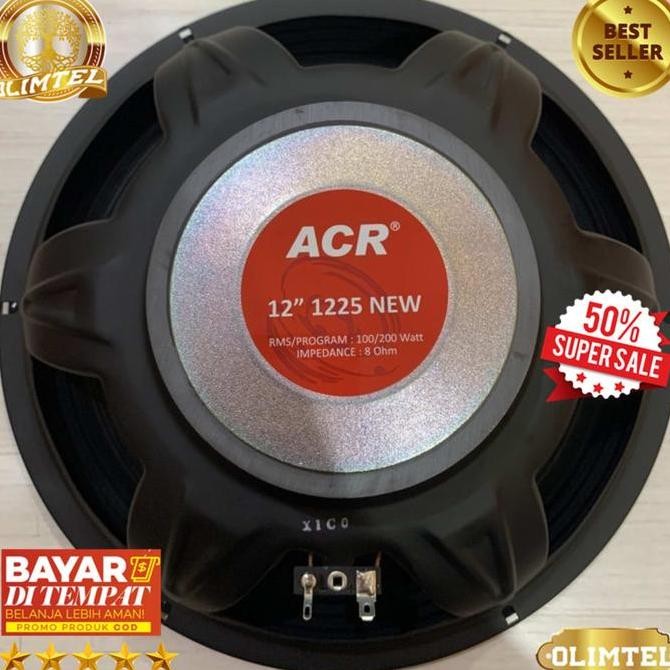 Acr Speaker 12 Inch Daya 200 Watt Tipe 1225 New Full Range Original Olimtel New Stok