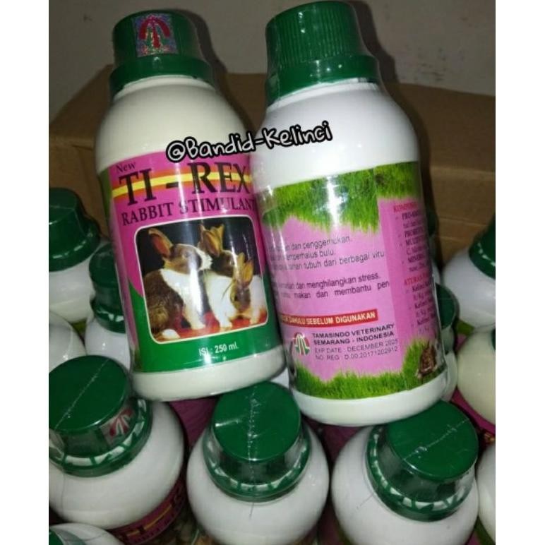 Terlaris TIREX VITAMIN KHUSUS KELINCI, RABBIT STIMULANT VITAMIN BULU KELINCI, VITAMIN PENGGEMUK KELI