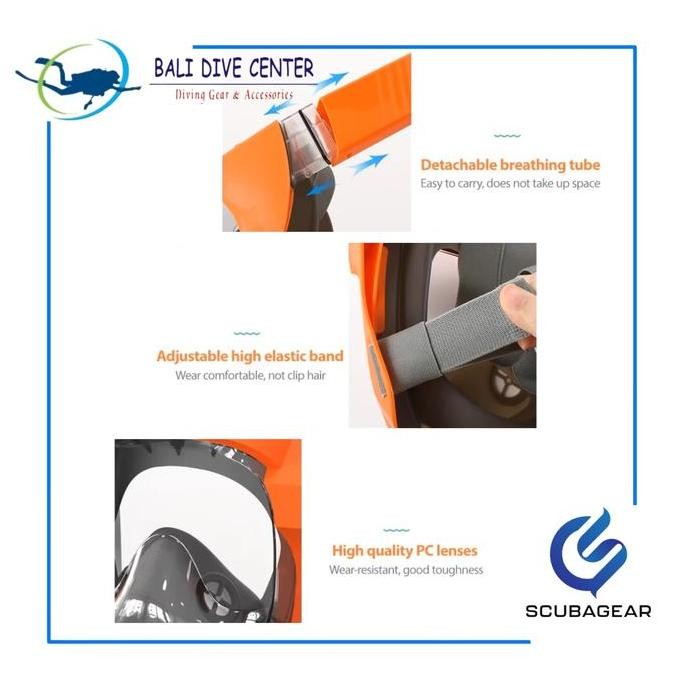 Scubagear Mask Full Face Adult - Mask Snorkeling