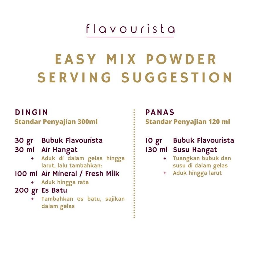 

Flavourista Easy Mix - Bubuk Minuman Rasa Matcha 1 Kg