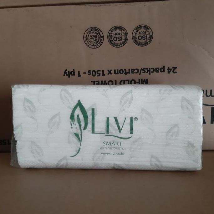 TERMURAH - tissue livi smart multifold towel 24 pack / Tissue livi hand towel
