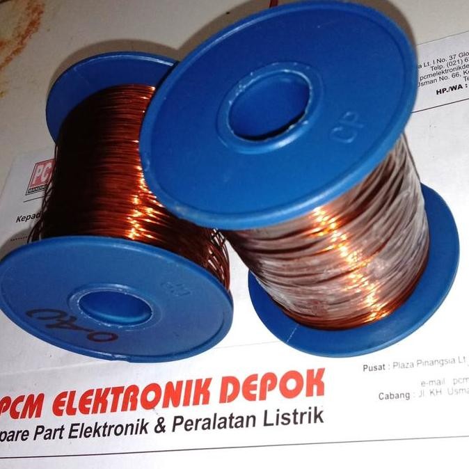 Kawat tembaga email enamel 0.4mm 0.4 mm per meter