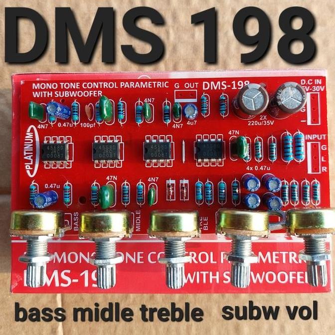 dms 198 tone control parametric parametrik mono bifet middle toa 201