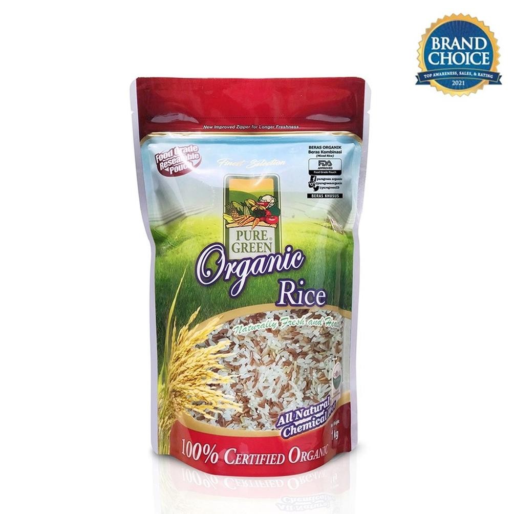 

PureGreen Organic Rice Beras Organik Beras Merah Kombinasi 1 kg