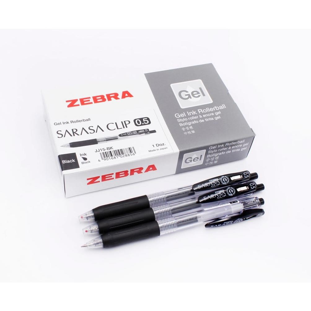 

KEKINIAN ZEBRA SARASA CLIP PULPEN GEL 12 PCS 0.5-1MM GEL PEN ALAT TULIS TERLARIS