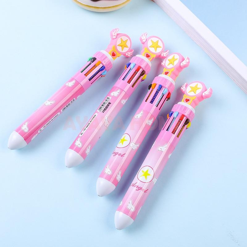 

Bulpen 10 Warna Bermotif Lucu/Pulpen Warna Warni