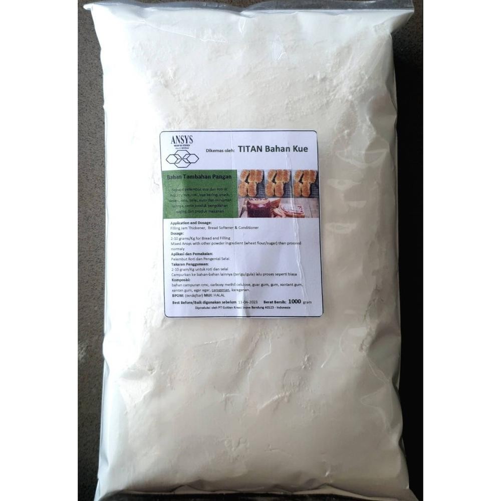

ANSYS Bahan Tambahan Untuk Pelembut Kue dan Roti Kemasan Repack 1000 Gram