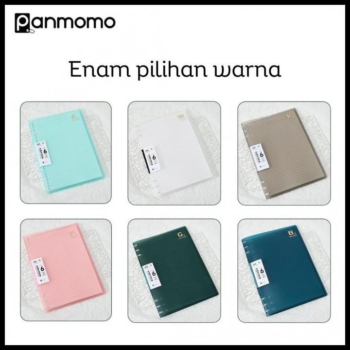 

Soft Cover 6 Ring Slim File Binder A5 Tipis Loose Leaf 6 Termurah