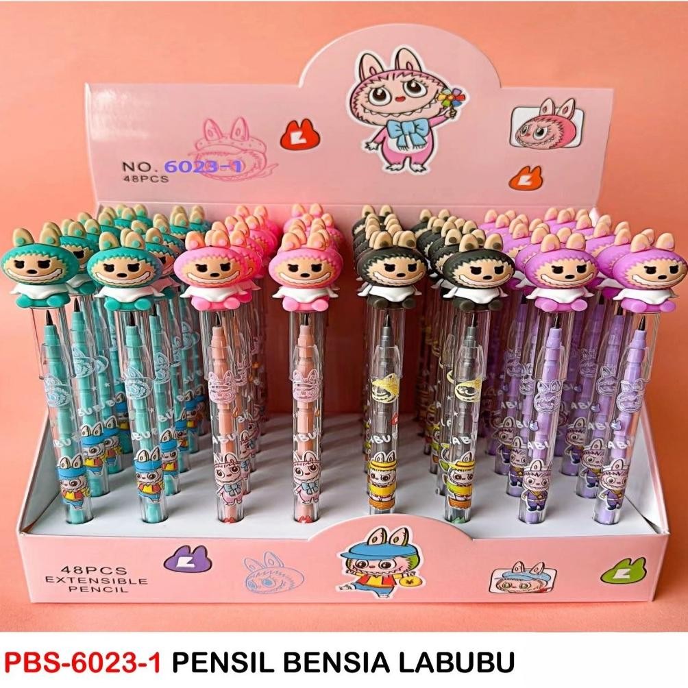 

TERLARIS (48pc/56pc) Pensil Lantu Susun/Pensil Susun Karakter/Pensil Cabut/LANTU 1 Box Besar Siap kirim