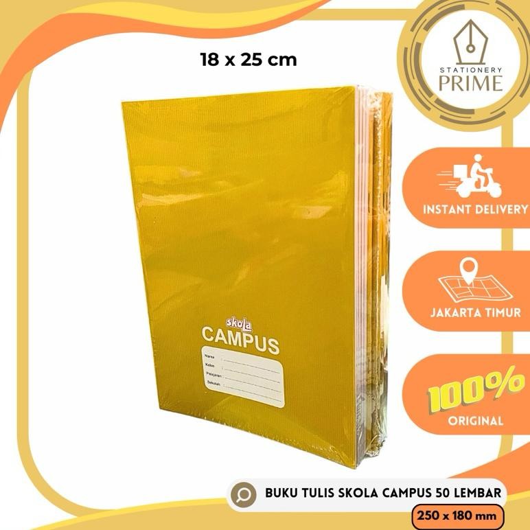 

READY STOCK Buku Tulis CAMPUS BOXY / MAXI Panjang 50 Lembar ATLAS / BIO BOXY / MONO / OKEY / SKOLA / SIHEBAT ( 1 Pack isi 10 Buku )
