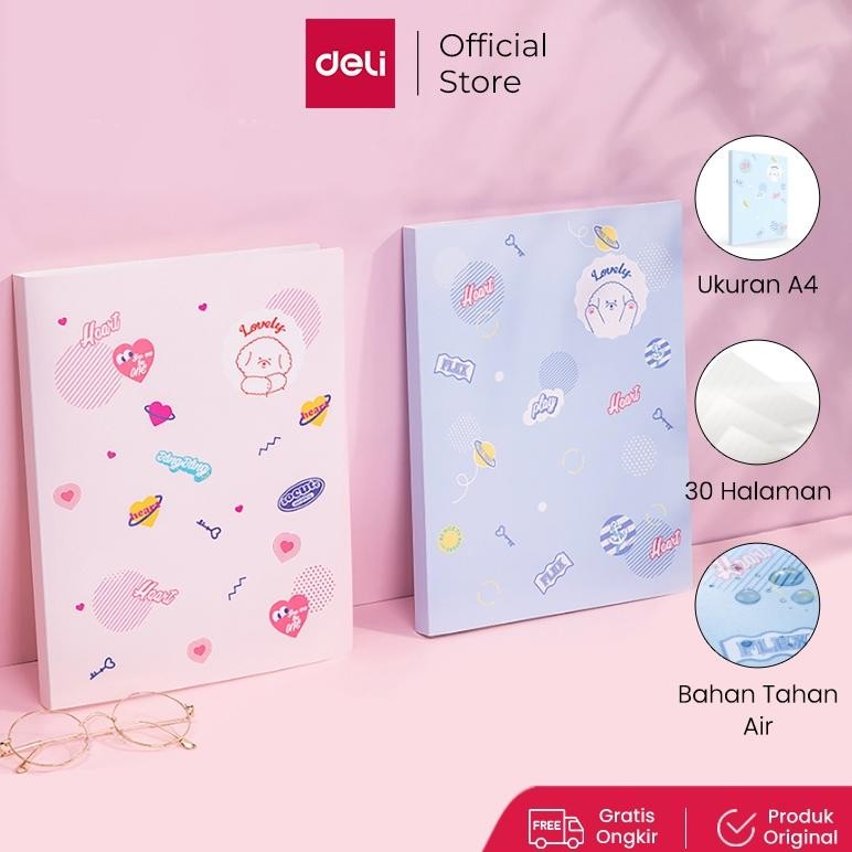 

READY STOK Deli Display Book Fashion, Tas Dalam Transparan A4, 30 Halaman PP shell 72493 Siap kirim
