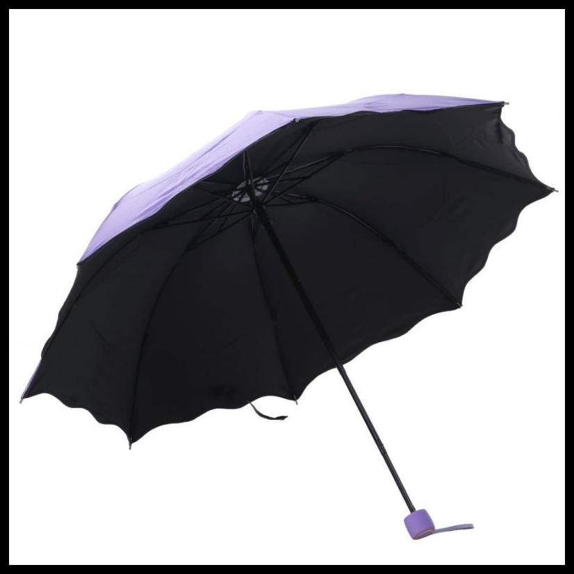 PAYUNG JUMBO LIPAT AJAIB 3 DIMENSI GRADASI / PAYUNG HUJAN MAGIC OTOMATIS MOTIF BUNGA