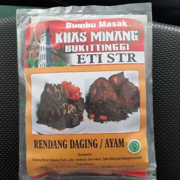 

Bumbu Khas Bukit Tinggi Eti Str Bumbu Rendang dan Masakan Padang Lainya