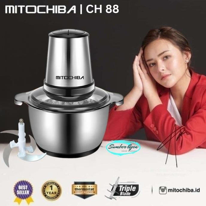 Chopper Mitochiba CH 88 Penggiling Daging dan Bumbu Serbaguna