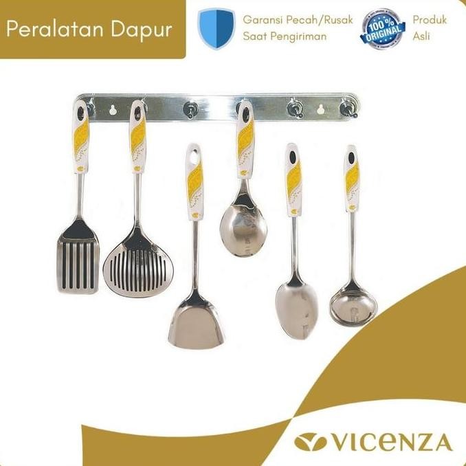 Vicenza Kitchen Tools - Alat Masak Sendok Masak Vk915 Motif Padi