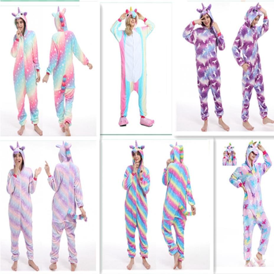 Ready Pajamas Baju Kostum Onesie Unicorn Animal Dewasa One Sie Kuda Poni Kigurumi Binatang Piama Hew
