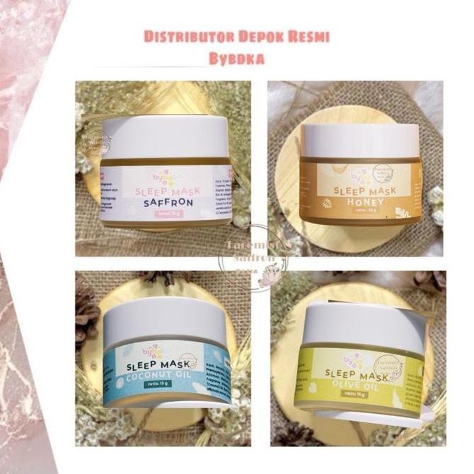 Sale Buy 1 Get 1 Gift + Sleeping Mask Bybdka Sleepmask Bybdka Saffron,Zaitun,Madu,Oil Berminyak Brun