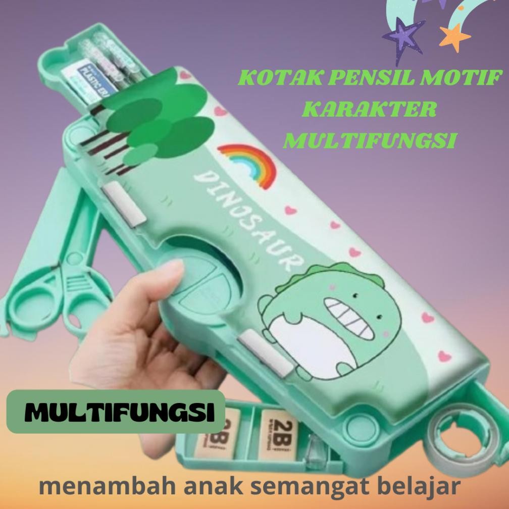 

SkyloKotak Pensil Motif Karakter Multifungsi Premium Tempat Pensil Serbaguna