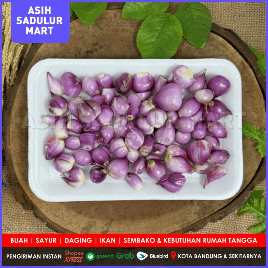

Bawang Merah Kupas & Bawang Putih Kupas 100g 250g Bandung | Bumbu Dapur Asih Sadulur Mart